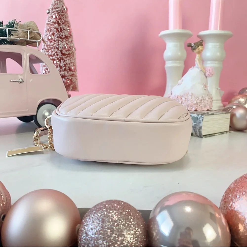 Final Sale!!!  👜 MICHAEL KORS 🌺 Rose Small Quilted Crossbody Bag - Picture 7 of 13